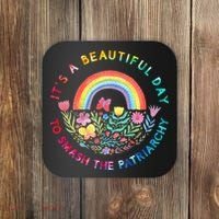 Feminist  It's A Beautiful Day To Smash The Patriarchy Coaster thumb 0