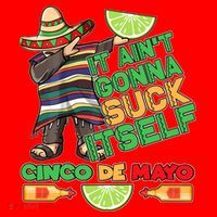 Funny It Ain't Gonna Suck Itself Cinco De Mayo Santa Hat thumb 1