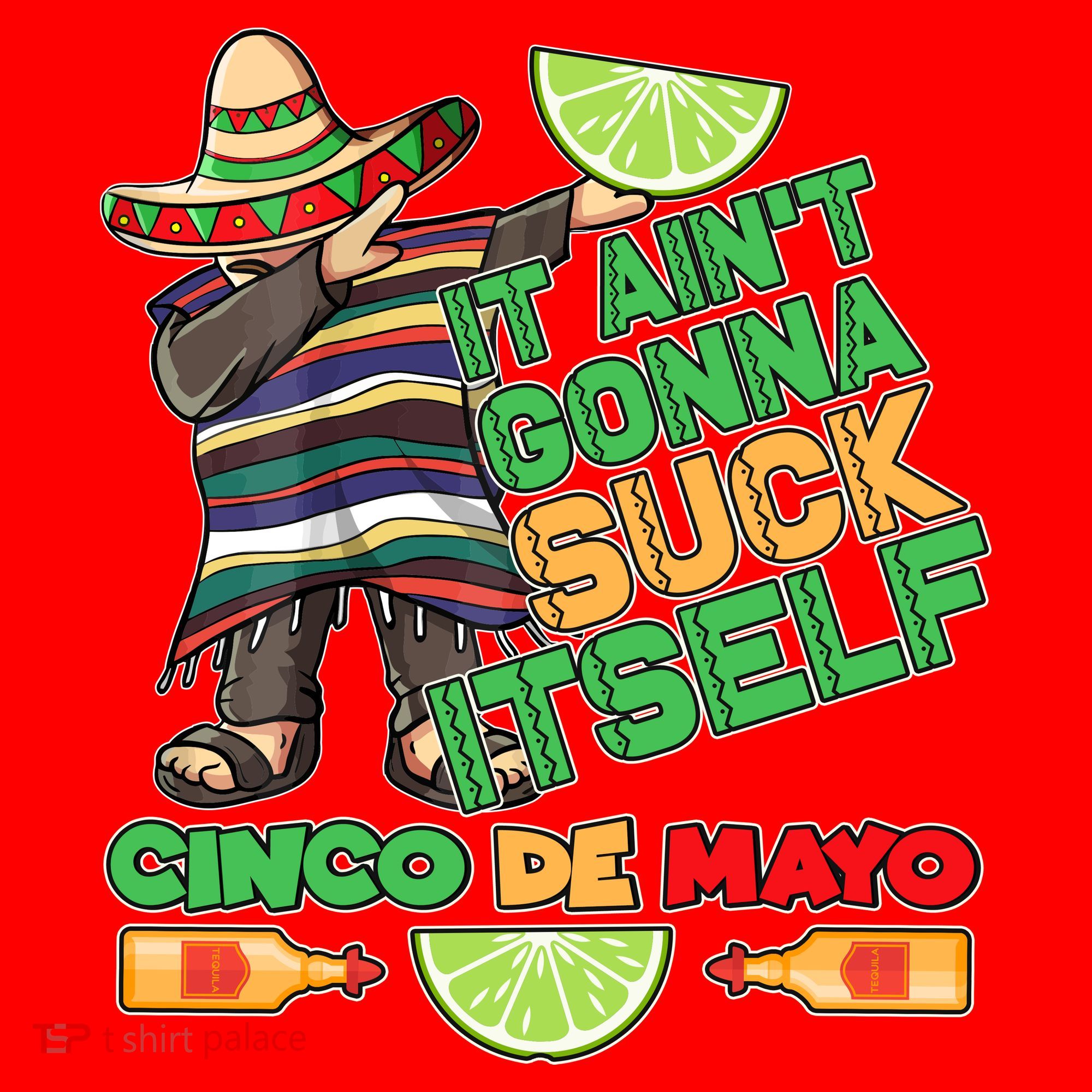 Funny It Ain't Gonna Suck Itself Cinco De Mayo Santa Hat
