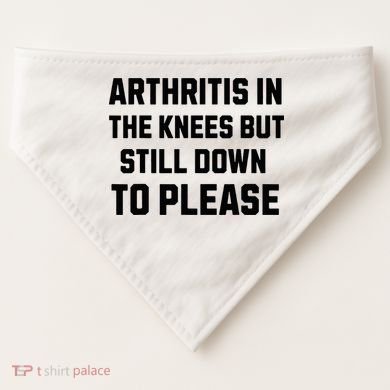 Funny Inappropriate Adult Humor Arthritis Still Down Please USA-Made Doggie Bandana
