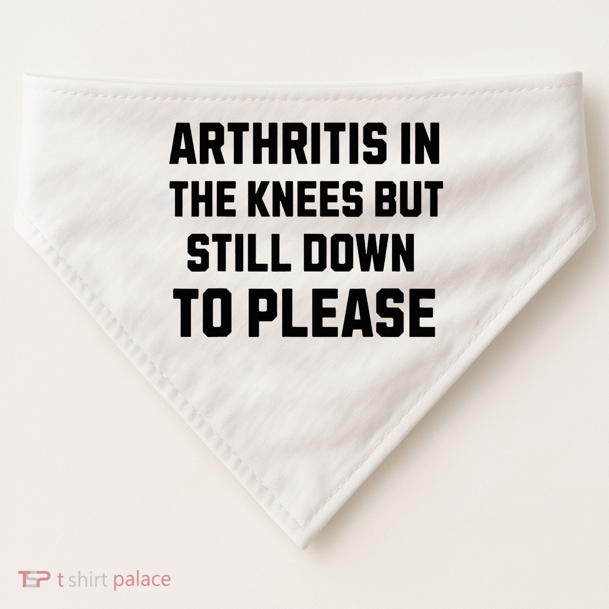 Funny Inappropriate Adult Humor Arthritis Still Down Please USA-Made Doggie Bandana