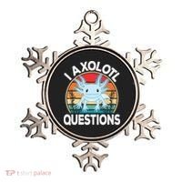 Funny I Axolotl Questions Cute Blue Axolotl Kawaii Retro Ornament thumb 0