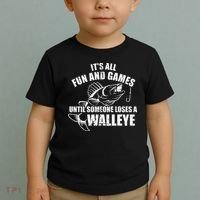 Fishing Its All Fun And Games Until Someone Loses A Walleye Toddler T-Shirt thumb 2