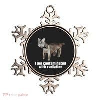 Funny I Am Contaminated With Radiation Ironic Cat Meme Ornament thumb 0