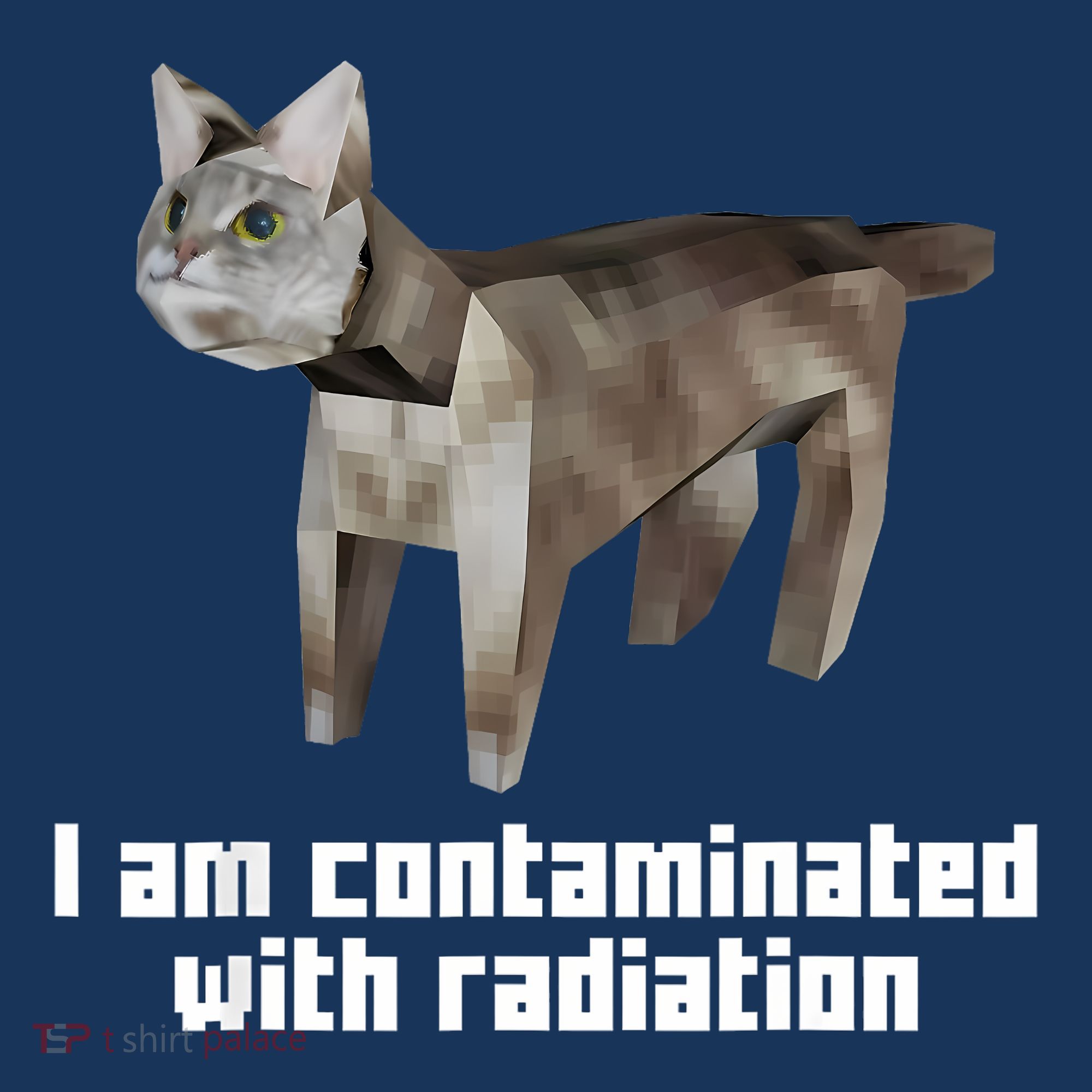 Funny I Am Contaminated With Radiation Ironic Cat Meme Apron