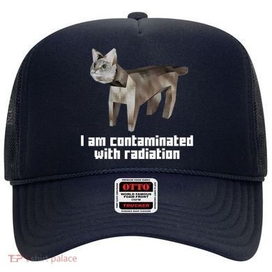 Funny I Am Contaminated With Radiation Ironic Cat Meme Hat