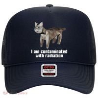 Funny I Am Contaminated With Radiation Ironic Cat Meme Hat thumb 0