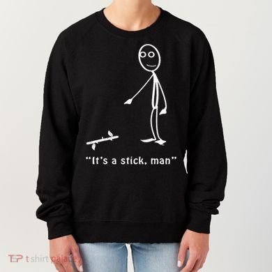 Funny ItS A Stick Man Stickman Costume Stick Figure Women's Sweatshirt