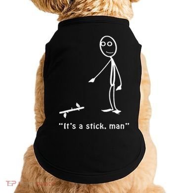 Funny ItS A Stick Man Stickman Costume Stick Figure Doggie Tank
