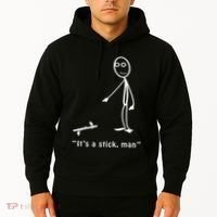 Funny ItS A Stick Man Stickman Costume Stick Figure Hoodie thumb 2