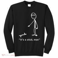 Funny ItS A Stick Man Stickman Costume Stick Figure Sweatshirt thumb 0
