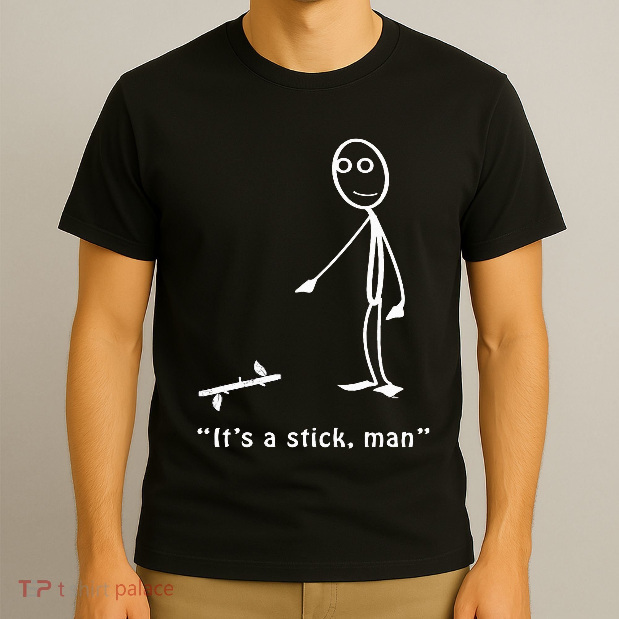 Funny ItS A Stick Man Stickman Costume Stick Figure T-Shirt