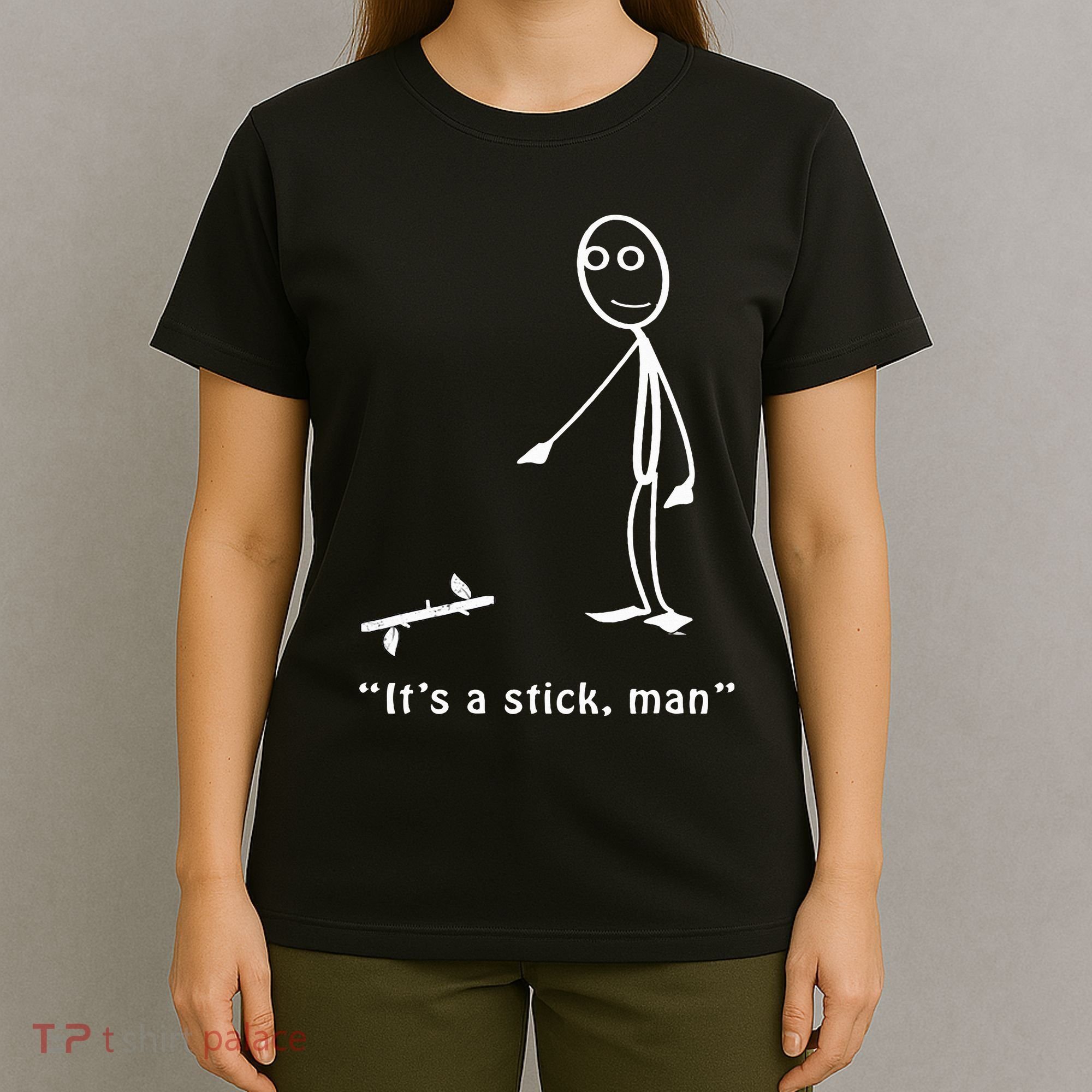 Funny ItS A Stick Man Stickman Costume Stick Figure T-Shirt