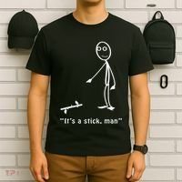 Funny ItS A Stick Man Stickman Costume Stick Figure T-Shirt thumb 6