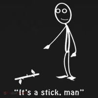 Funny ItS A Stick Man Stickman Costume Stick Figure Mousepad thumb 1