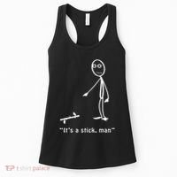 Funny ItS A Stick Man Stickman Costume Stick Figure Women's Tank Top thumb 0