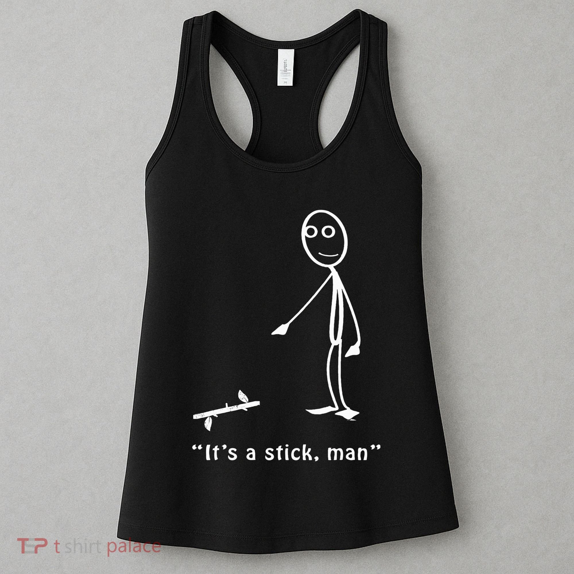 Funny ItS A Stick Man Stickman Costume Stick Figure Women's Tank Top