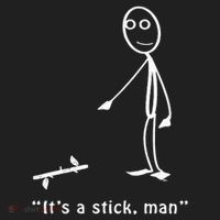 Funny ItS A Stick Man Stickman Costume Stick Figure Hat thumb 2