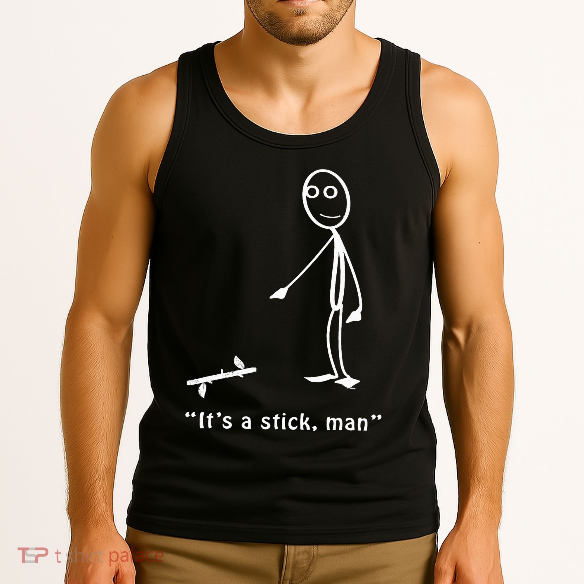 Funny ItS A Stick Man Stickman Costume Stick Figure Tank Top