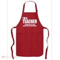 Funny Im A Teacher To Save Time Lets Just Assume That Im Never Wrong Apron thumb 0