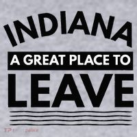 Funny Indiana A Great Place To Leave Sarcastic Indiana Retro Women's Sweatshirt thumb 2