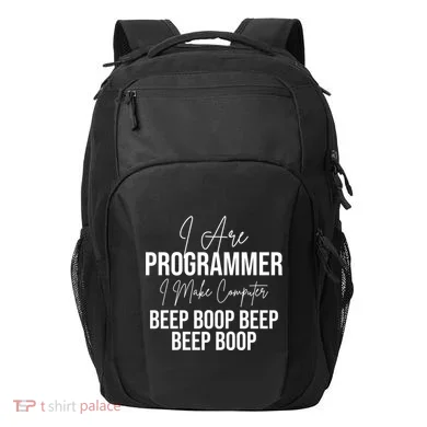 Funny I Are Programmer Computer Programming Coding Coder Gift Transport Backpack
