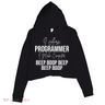 Funny I Are Programmer Computer Programming Coding Coder Gift Crop Fleece Hoodie