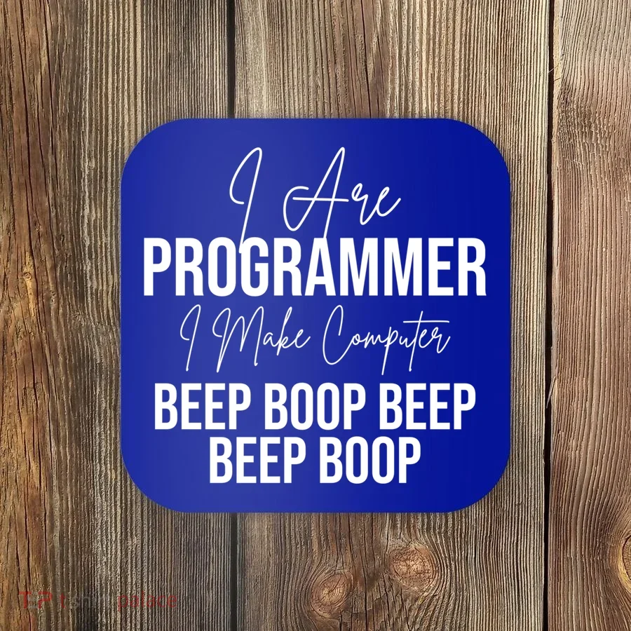 Funny I Are Programmer Computer Programming Coding Coder Gift Coaster