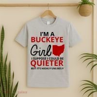 Funny I'm A Buckeye Girl Football Fan T-Shirt thumb 2