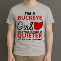 Funny I'm A Buckeye Girl Football Fan T-Shirt thumb 3