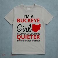Funny I'm A Buckeye Girl Football Fan T-Shirt thumb 5