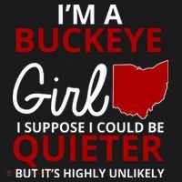 Funny I'm A Buckeye Girl Football Fan Women's Hoodie thumb 2
