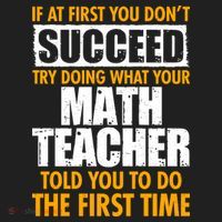 Funny If At First You Don't Succeed Math Teacher Women's Sweatshirt thumb 2