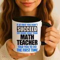 Funny If At First You Don't Succeed Math Teacher Coffee Mug thumb 3