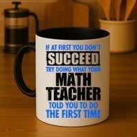 Funny If At First You Don't Succeed Math Teacher Coffee Mug thumb 4