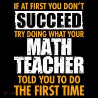 Funny If At First You Don't Succeed Math Teacher Women's Hoodie thumb 2