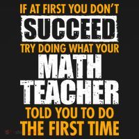 Funny If At First You Don't Succeed Math Teacher Mousepad thumb 1