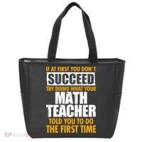 Funny If At First You Don't Succeed Math Teacher Tote Bag thumb 0