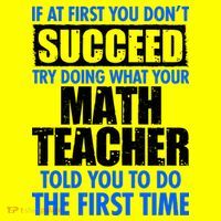 Funny If At First You Don't Succeed Math Teacher Kids T-Shirt thumb 4