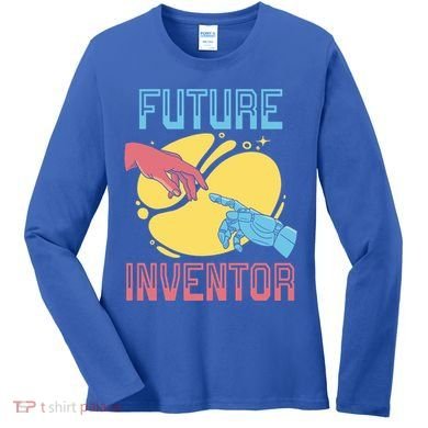 Future Inventor Ai Artificial Intelligence Robotics Cute Gift Women's Long Sleeve Shirt