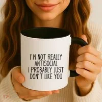 Funny Introvert Antisocial Coffee Mug thumb 3