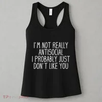 Funny Introvert Antisocial Women's Tank Top thumb 3