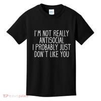 Funny Introvert Antisocial Kids T-Shirt thumb 0