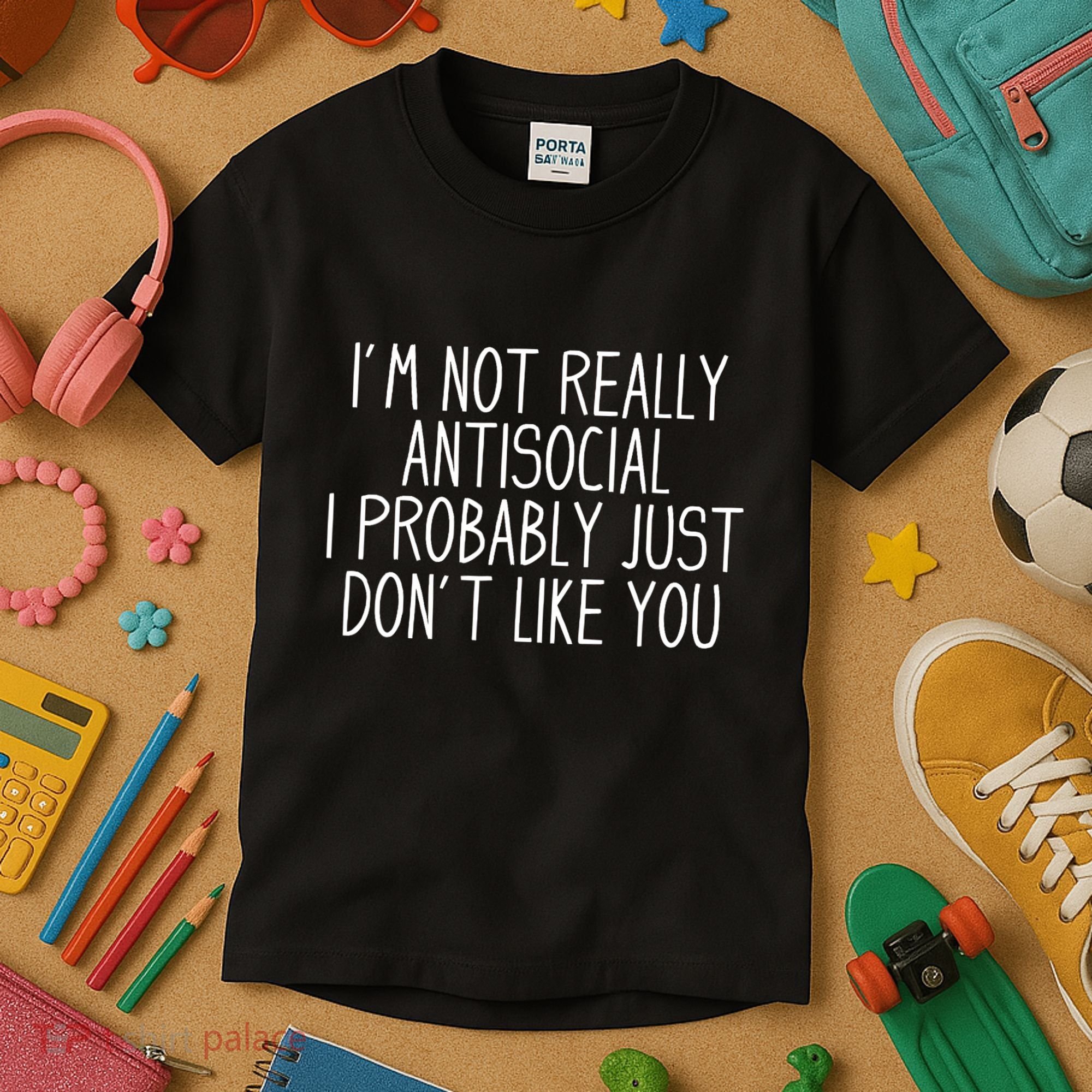 Funny Introvert Antisocial Kids T-Shirt
