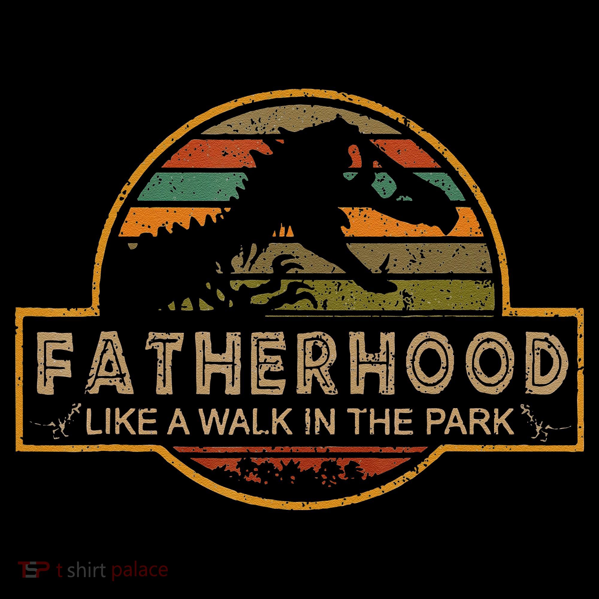Fatherhood Is A Walk In The Park — Dino FatherS Day Coffee Mug
