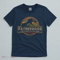 Fatherhood Is A Walk In The Park — Dino FatherS Day T-Shirt thumb 5