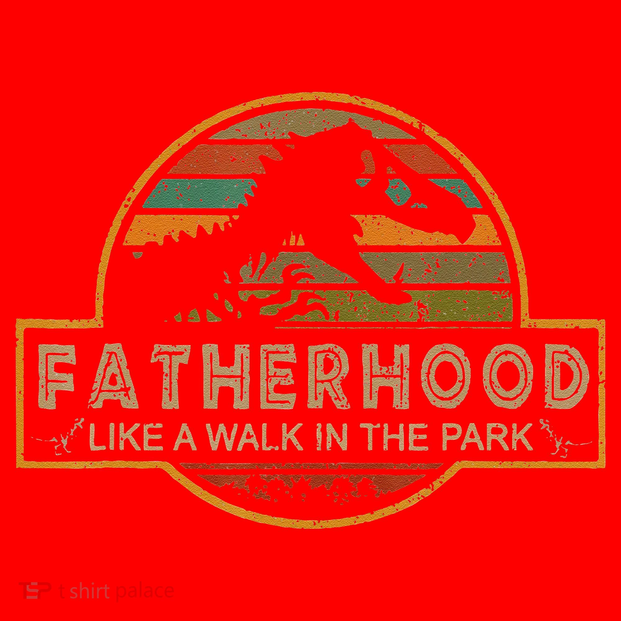 Fatherhood Is A Walk In The Park — Dino FatherS Day Santa Hat