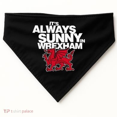 Funny ItS Always Sunny In Wrexham Wales Dragon USA-Made Doggie Bandana