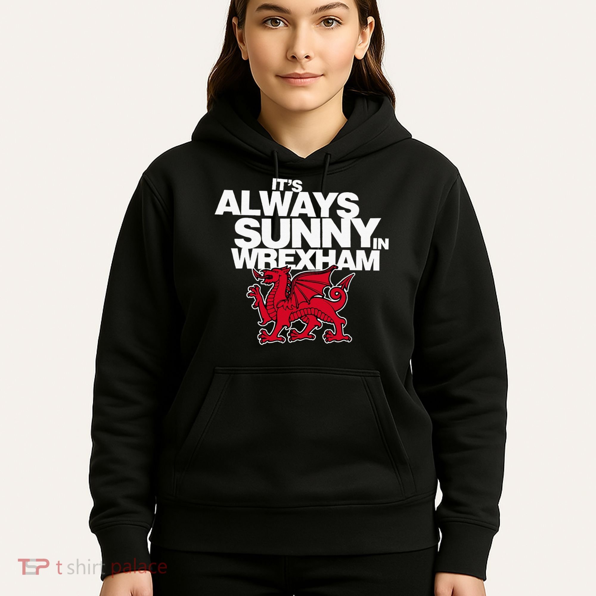 Funny ItS Always Sunny In Wrexham Wales Dragon Hoodie