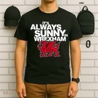 Funny ItS Always Sunny In Wrexham Wales Dragon T-Shirt thumb 6
